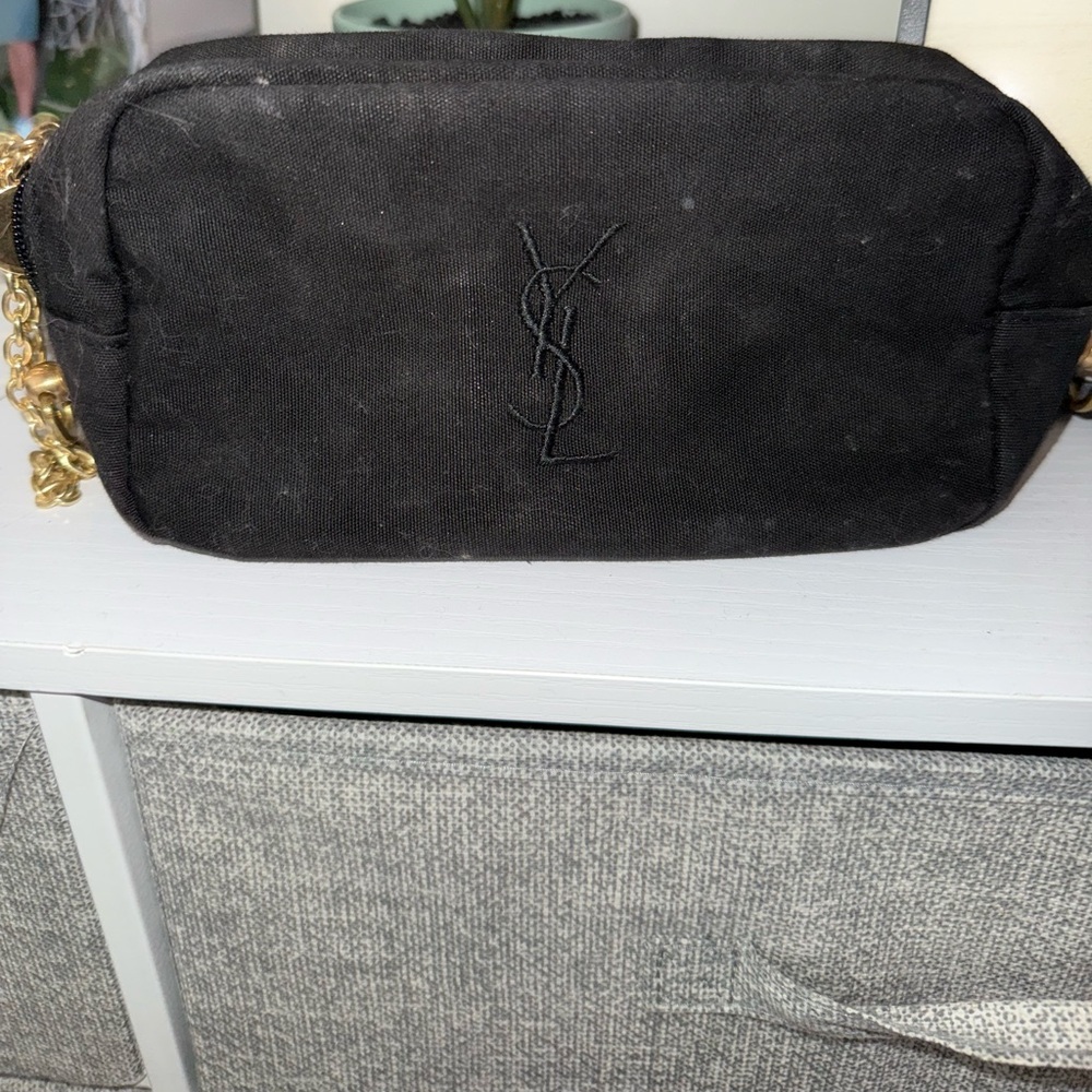 Yves Saint Laurent Black Mini Bag with Gold Accents